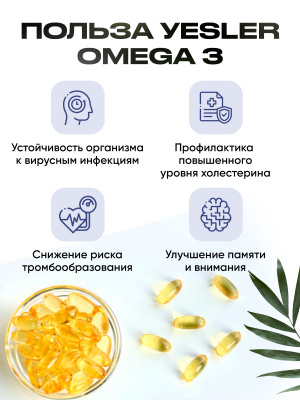 Omega 3 YESLER (ОМЕГА 3) 90 капсул